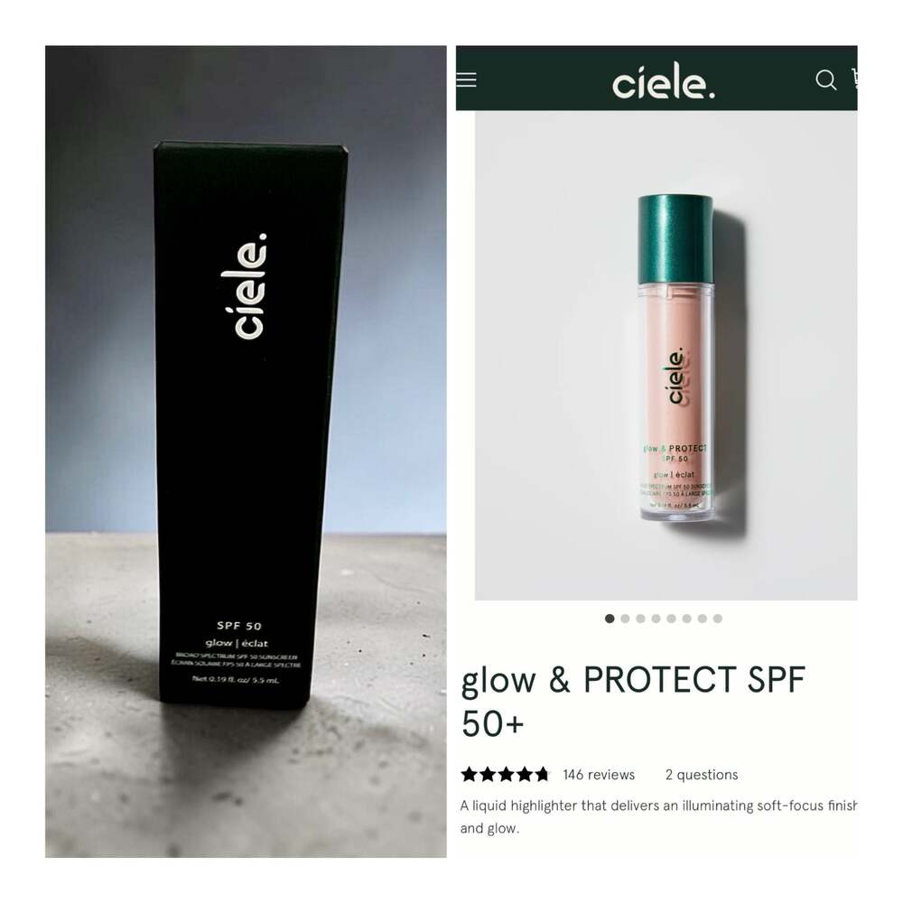 Ciele Glow & Protect SPF 50+ Liquid Highlighter in Shade Piper